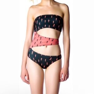 Super Rare Beach Riot  Cactus Print Swimsuit size S